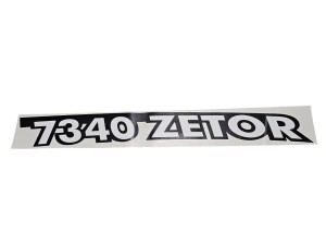 Napis boczny ZETOR 7340 prawy biały