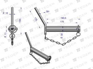T-SZWU32175-Sworzen-zaczepu-z-wgietym-uchwytem-32x175-TEGER