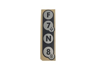 Naklejka szybkozłączy hydraulicznych F7N8