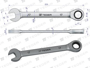 WMK056-klucz-plasko-oczkowy-17-mm-z-grzechotka-teger