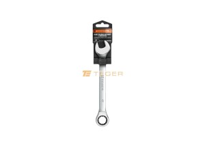 Klucz płasko-oczkowy 17 mm z grzechotką TEGER