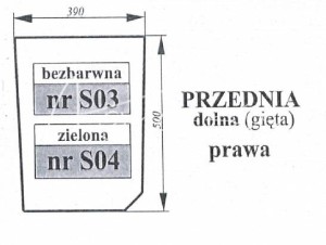 Szyba dolna Prawa S04