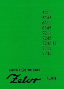 Katalog części zamiennych  ZETOR 5211-7745
