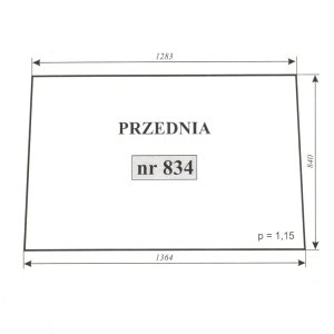 Szyba 834 przednia
