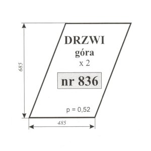 Szyba 836 drzwi górna