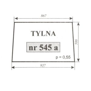 Szyba 545a tylna