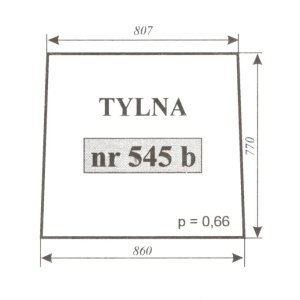 Szyba 545b tylna
