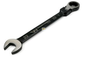 Klucz płasko-oczkowy 22 mm grzechotka i przegub