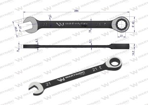 WMK060-klucz-plasko-oczkowy-21-mm-z-grzechotka-warynski