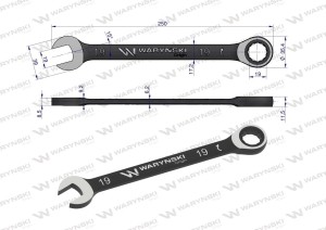 WMK058-klucz-plasko-oczkowy-19-mm-z-grzechotka-warynski