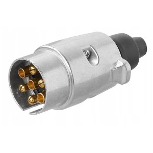 Wtyczka 7 biegunowa elektryczna metalowa