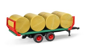 Przyczepa do transportu siana + 8 bel