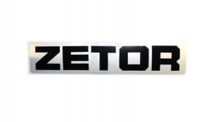 Napis ZETOR czarny mały