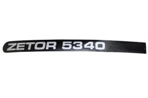 Napis Lewy ZETOR 5340 plastikowa maska