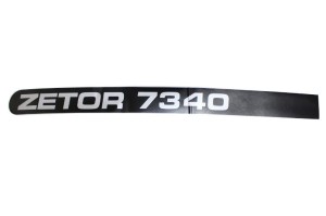 Napis  Lewy ZETOR 6340 plastikowa maska czarny
