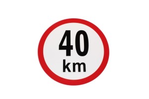 Napis 40 km/h