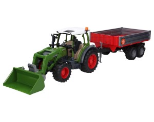 Traktor FENDT VARIO 211 z ładowaczem i przyczepą