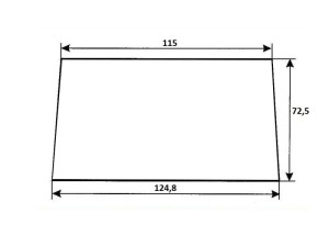 Szyba tylna 81145-16145 =195